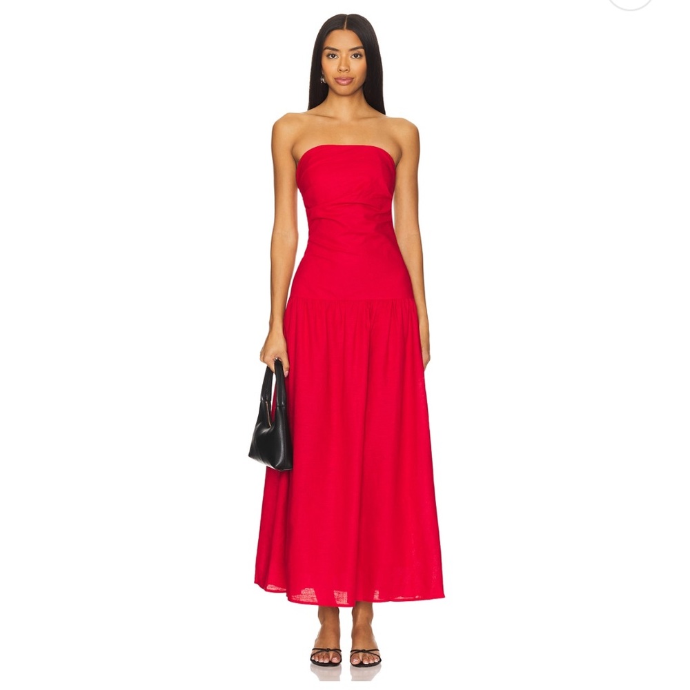 SNDYS Red Stella Maxi Dress
